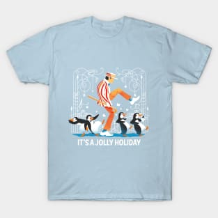 It's a jolly holiday! - cute penguin T-Shirt